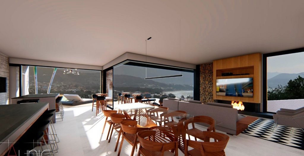 Casa de alto padrão com vista para o mar em Garopaba SC