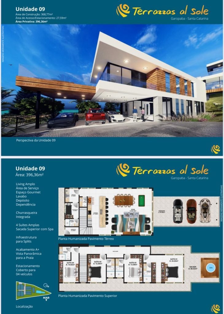 Garopaba – Casa de Alto padrão – Terrazzas Al Sole – Ferraz