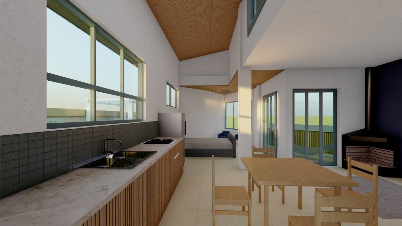 Construtora em Garopaba: Casa com design único no bairro Costa do Macacu Construtora em Garopaba: Casa com design único no bairro Costa do Macacu