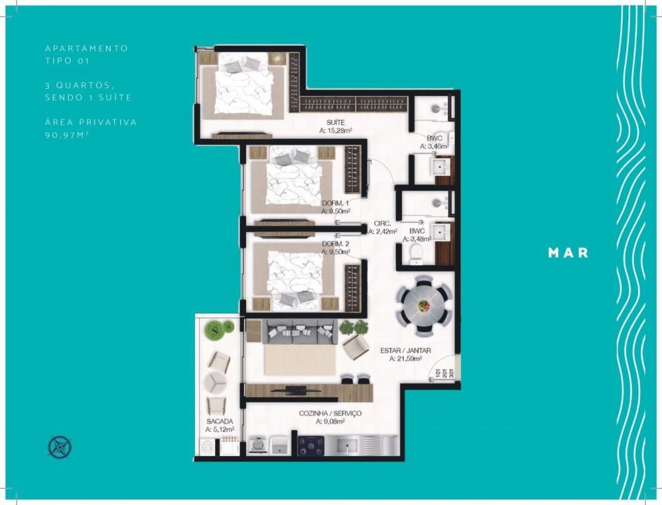 Villa del Mar – Apartamentos á venda em Imbituba