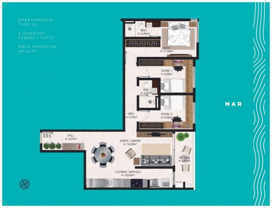 Villa del Mar – Apartamentos á venda em Imbituba