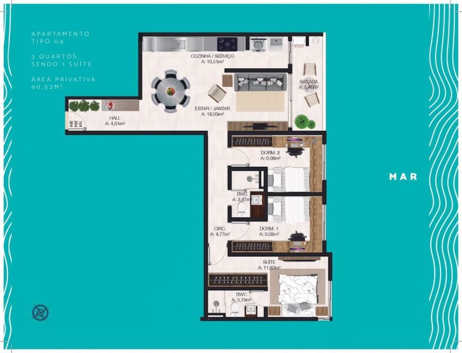 Villa del Mar – Apartamentos á venda em Imbituba