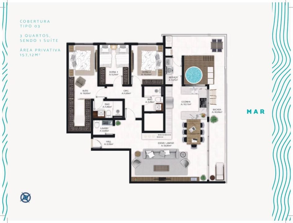 Villa del Mar – Apartamentos á venda em Imbituba