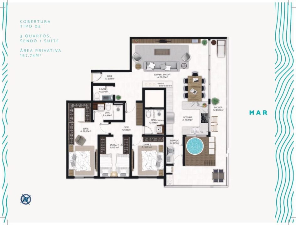 Villa del Mar – Apartamentos á venda em Imbituba
