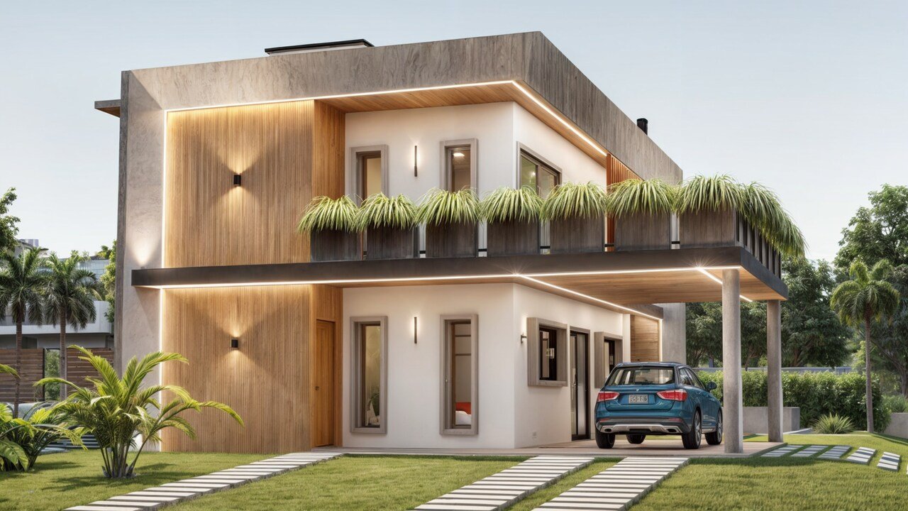 Projeto de residência com piscina em Garopaba Projeto de residência com piscina em Garopaba